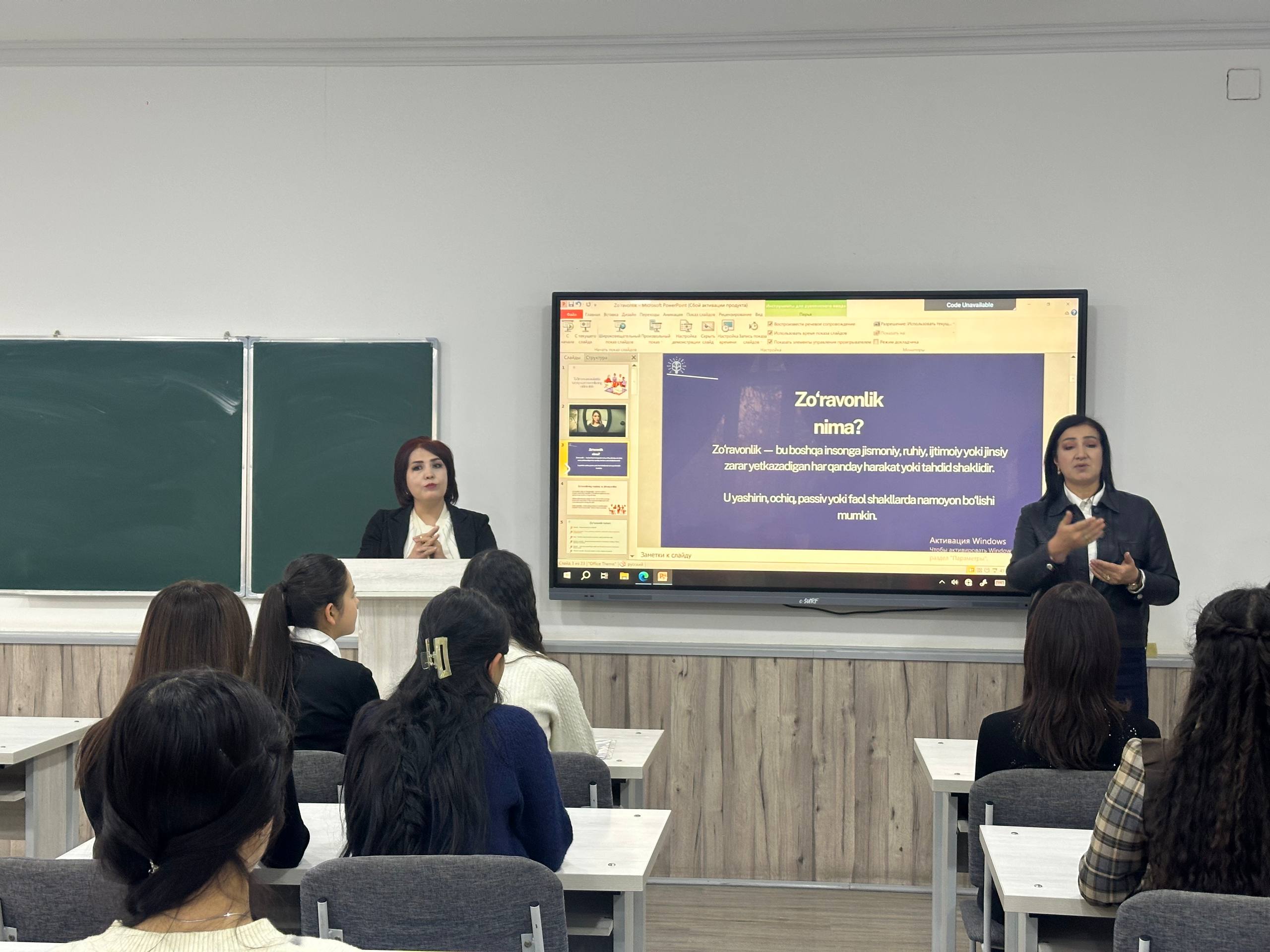 “Kuch birlikda — zo‘ravonlikka o‘rin yo‘q” hamda “Zo‘ravonliksiz hayot — har bir ayolning huquqi!” shiorida davra suhbati bo‘...