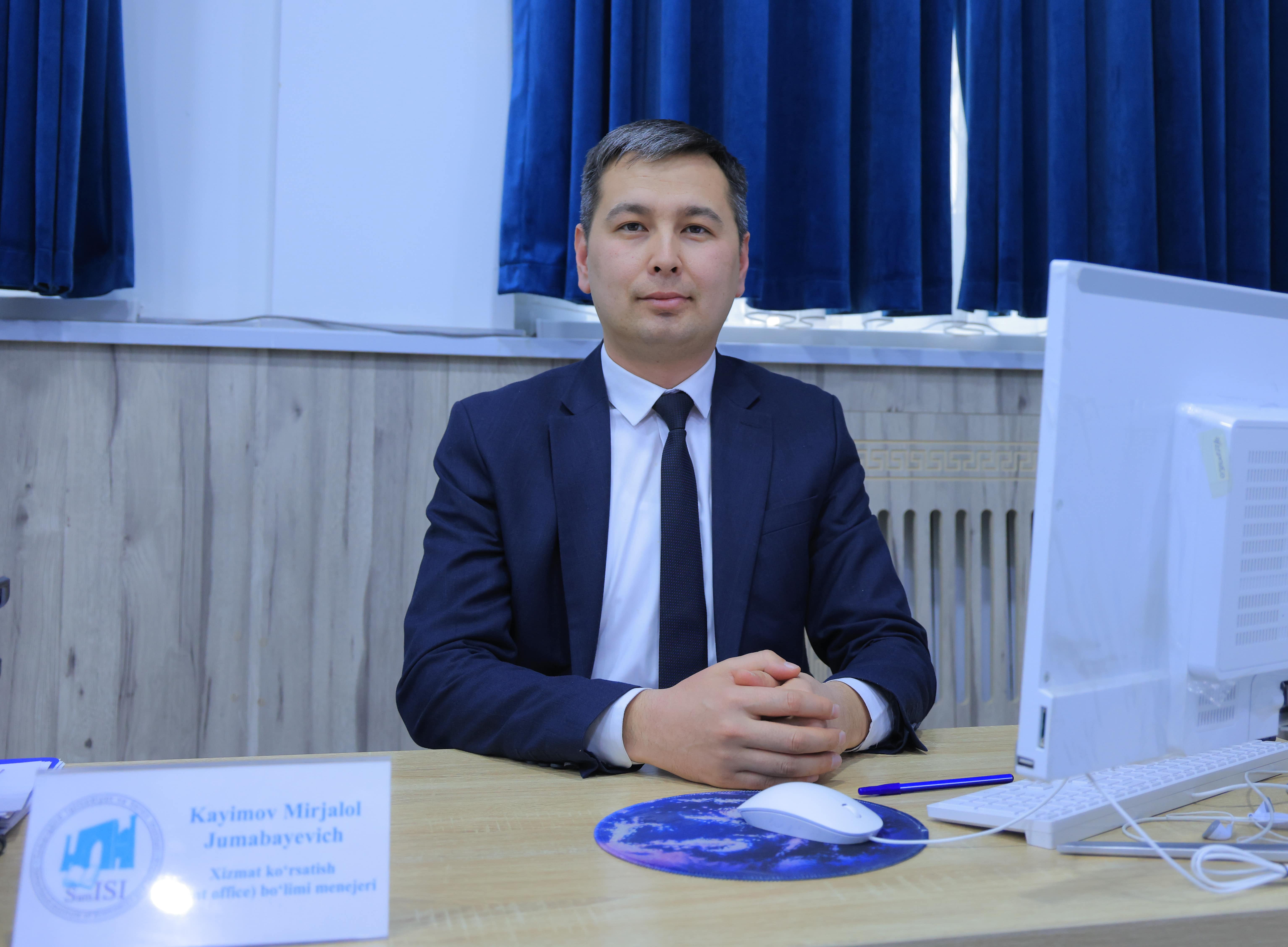 Kayimov Mirjalol Jumabayevich